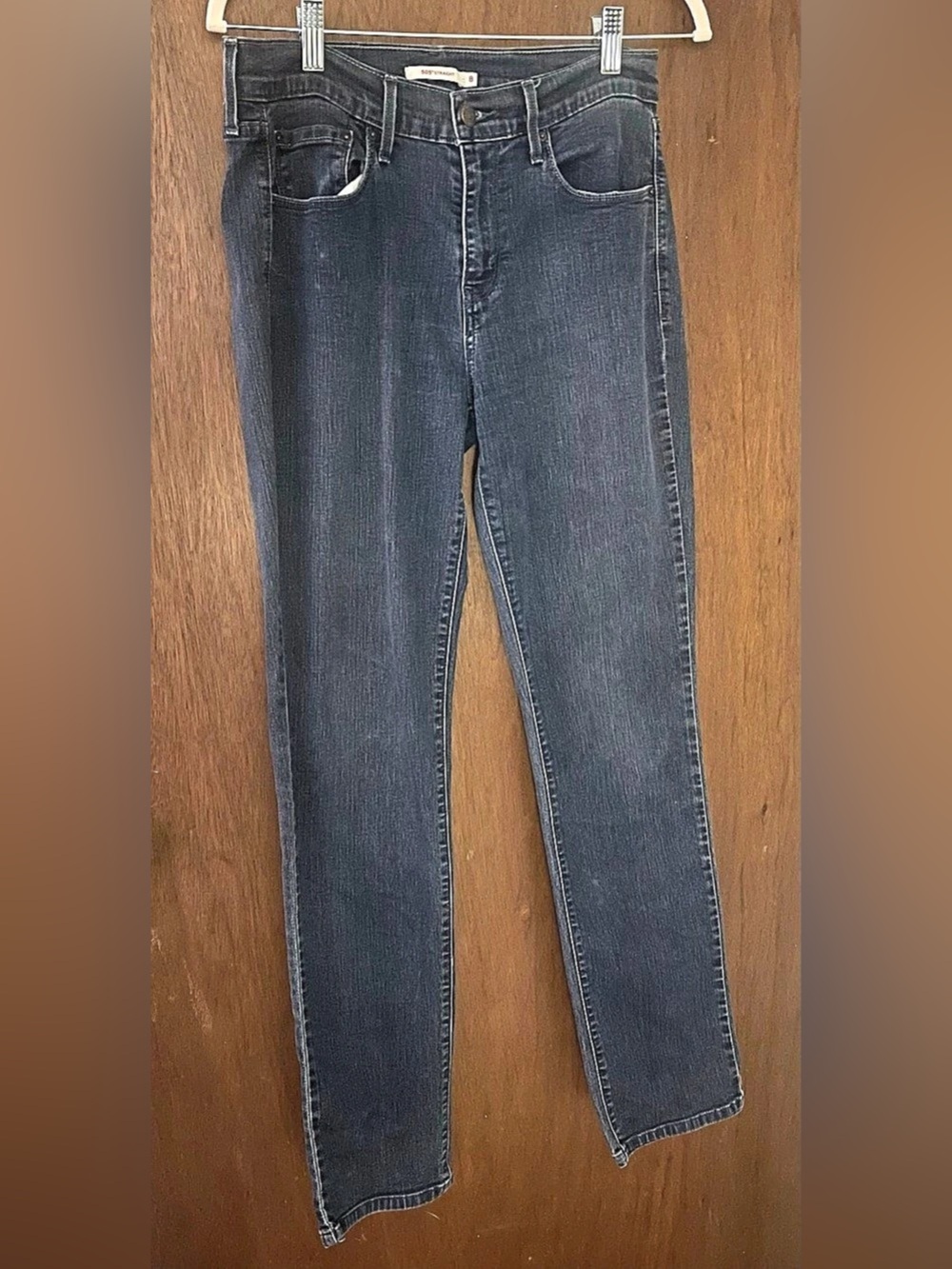 Levi's 505 Straight Leg Jeans Waist 8 Blue